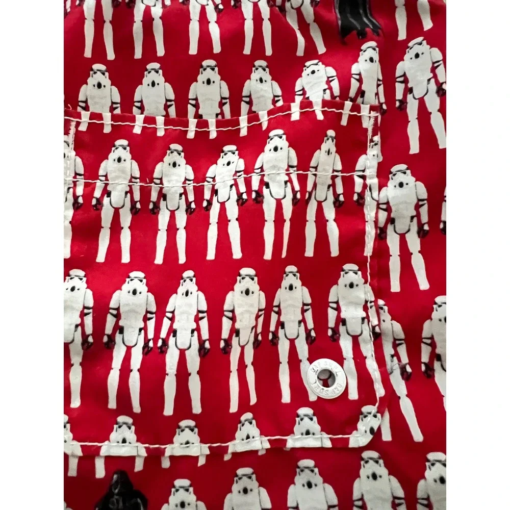 Gap Kids Star Wars Stormtrooper Darth‎ Vader Swim Red Boys XL 12 Board Short
